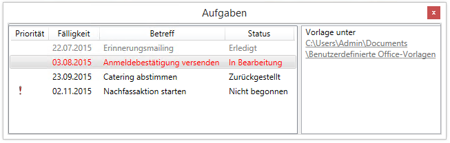 Aufgaben rund um das Veranstaltungsmanagement und Seminarmanagement planen