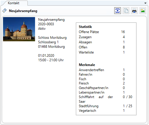 EVENT – Teilnehmer- und Veranstaltungsstatistik in unserer Software
